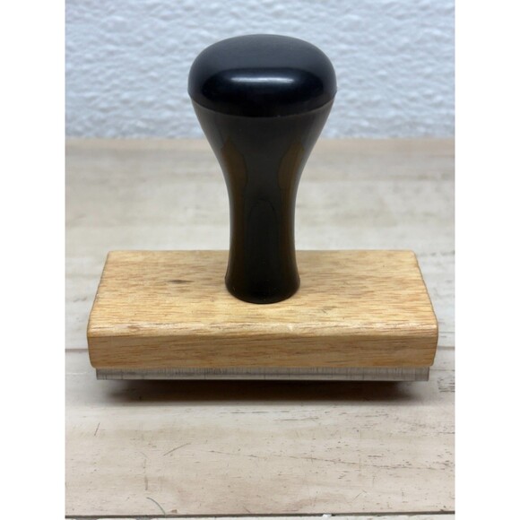 Vintage Wood Handle Rubber Stamp - Picture 2 of 5